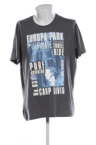 Ανδρικό t-shirt Camp David, Μέγεθος XXL, Χρώμα Γκρί, Τιμή 18,99 €
