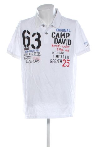 Tricou de bărbați Camp David, Mărime XXL, Culoare Alb, Preț 102,99 Lei