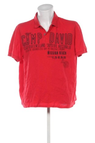 Tricou de bărbați Camp David, Mărime 3XL, Culoare Roșu, Preț 151,99 Lei