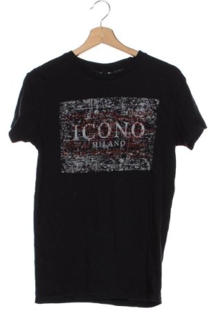 Męski T-shirt ICONO, Rozmiar XS, Kolor Czarny, Cena 53,58 zł