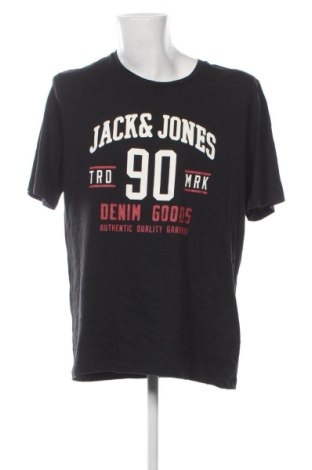 Ανδρικό t-shirt Jack & Jones, Μέγεθος XXL, Χρώμα Μαύρο, Τιμή 20,99 €