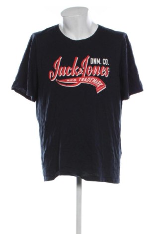 Ανδρικό t-shirt Jack & Jones, Μέγεθος XXL, Χρώμα Μπλέ, Τιμή 10,99 €