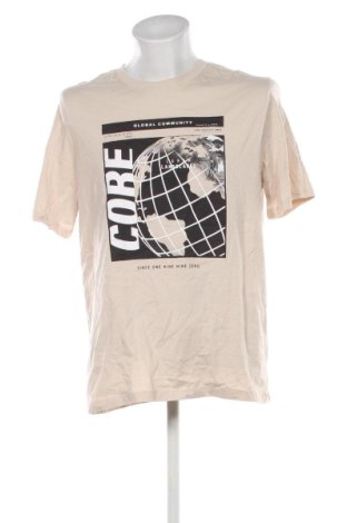 Tricou de bărbați Jack & Jones, Mărime XL, Culoare Bej, Preț 44,99 Lei
