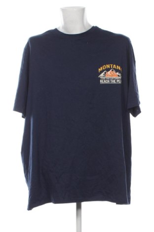 Ανδρικό t-shirt Kiabi, Μέγεθος 5XL, Χρώμα Μπλέ, Τιμή 10,99 €