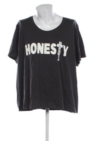 Ανδρικό t-shirt Kiabi, Μέγεθος 4XL, Χρώμα Γκρί, Τιμή 9,99 €