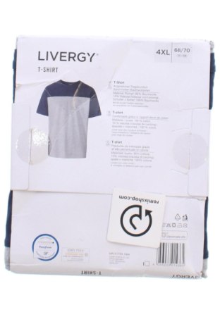 Pánské tričko  Livergy, Velikost 4XL, Barva Šedá, Cena  299,00 Kč