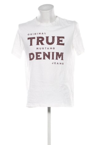 Tricou de bărbați Mustang, Mărime L, Culoare Alb, Preț 47,99 Lei