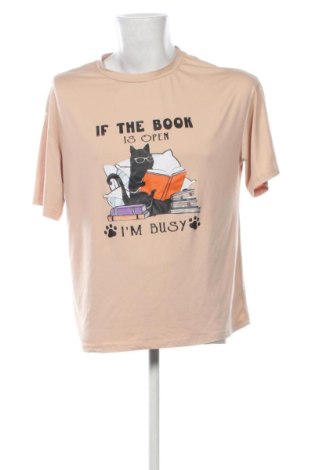 Męski T-shirt SHEIN, Rozmiar S, Kolor Beżowy, Cena 52,42 zł