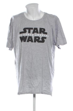 Ανδρικό t-shirt Star Wars, Μέγεθος 4XL, Χρώμα Γκρί, Τιμή 10,99 €
