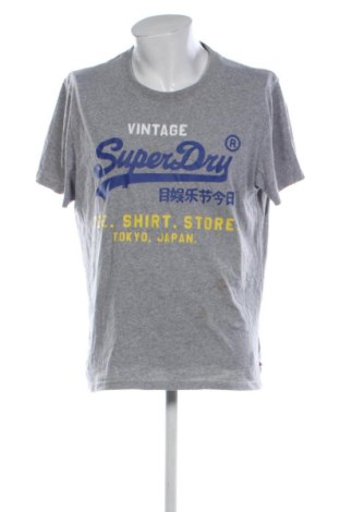 Ανδρικό t-shirt Superdry, Μέγεθος 3XL, Χρώμα Γκρί, Τιμή 11,99 €