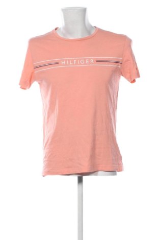 Męski T-shirt Tommy Hilfiger, Rozmiar L, Kolor Różowy, Cena 100,99 zł