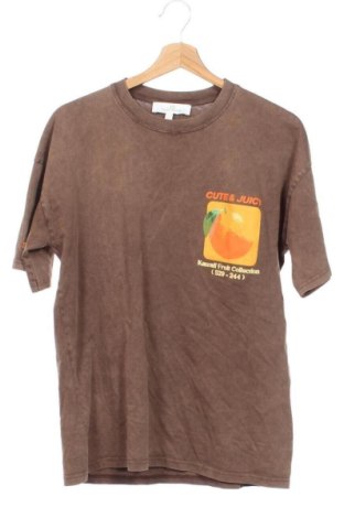 Męski T-shirt Pull&Bear, Rozmiar XS, Kolor Brązowy, Cena 83,99 zł