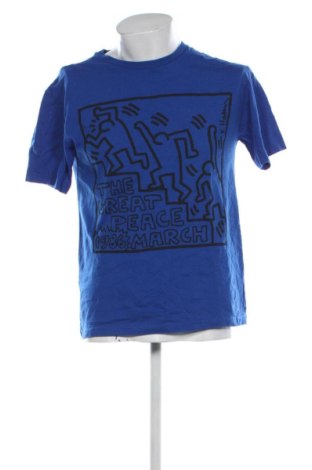 Herren T-Shirt United Colors Of Benetton, Größe M, Farbe Blau, Preis € 10,99