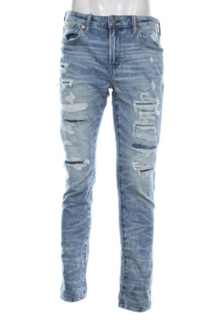 Męskie jeansy American Eagle, Rozmiar L, Kolor Niebieski, Cena 133,96 zł