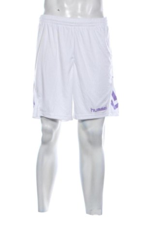 Ανδρικό κοντό παντελόνι Hummel, Μέγεθος L, Χρώμα Λευκό, Τιμή 12,99 €