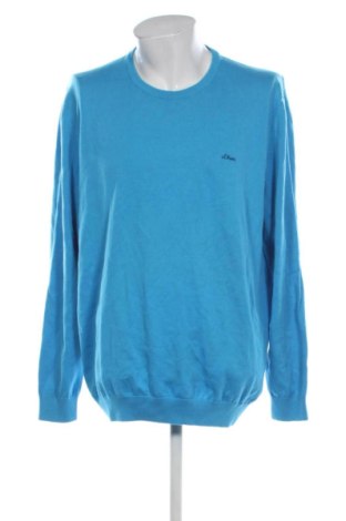 Ανδρικό πουλόβερ S.Oliver, Μέγεθος XXL, Χρώμα Μπλέ, Τιμή 16,99 €