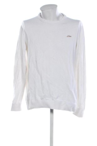 Męski sweter S.Oliver, Rozmiar XL, Kolor Biały, Cena 129,99 zł