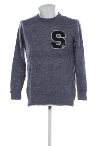 Ανδρικό πουλόβερ Superdry, Μέγεθος M, Χρώμα Μπλέ, Τιμή 42,17 €