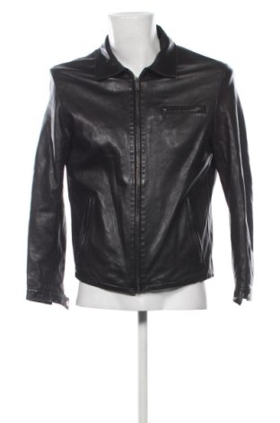 Ανδρικό δερμάτινο μπουφάν Canali, Μέγεθος L, Χρώμα Μαύρο, Τιμή 255,11 €