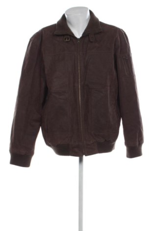 Męska skórzana kurtka Kara, Rozmiar XXL, Kolor Brązowy, Cena 391,71 zł