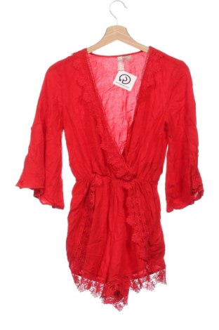 Women's short jumpsuit H&M Divided, Μέγεθος XXS, Χρώμα Κόκκινο, Τιμή 3,99 €