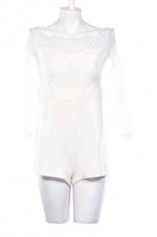 Дамски къс гащеризон Unbranded, Размер M, Цвят Бял, Цена 3,06 €