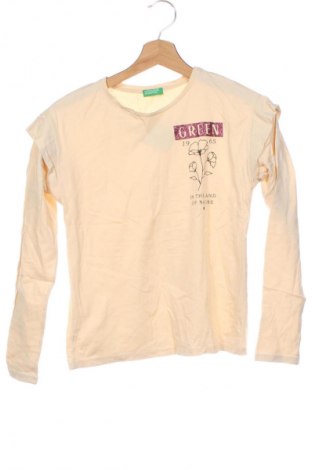 Gyerek blúz United Colors Of Benetton, Méret 12-13y / 158-164 cm, Szín Bézs, Ár 669 Ft
