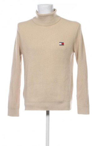 Мъжки пуловер Tommy Jeans, Размер M, Цвят Бежов, Цена 18,40 €, #131307907