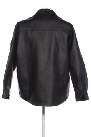 Herren Lederjacke Calvin Klein Jeans, Größe L, Farbe Schwarz, Preis 50,99 €
