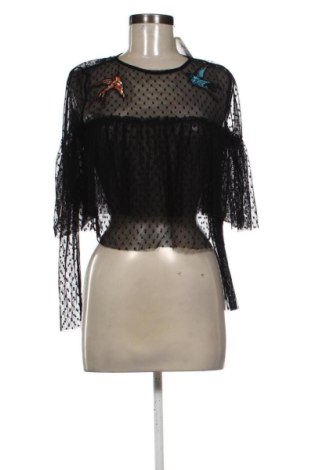 Damen Shirt Bershka, Größe S, Farbe Schwarz, Preis 12,99 €