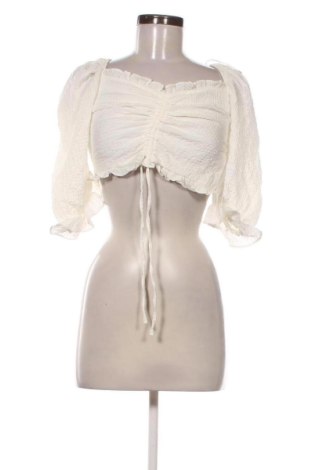 Damen Shirt Bershka, Größe M, Farbe Weiß, Preis € 12,99