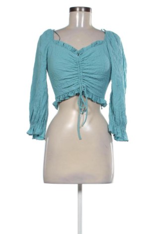 Damen Shirt Bershka, Größe L, Farbe Blau, Preis 10,00 €