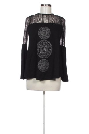 Дамска блуза Desigual, Размер M, Цвят Черен, Цена 56,24 €