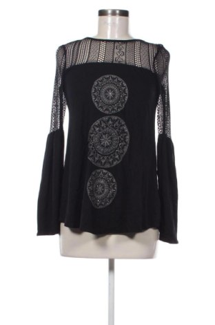 Дамска блуза Desigual, Размер XS, Цвят Черен, Цена 56,24 €