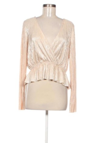 Γυναικεία μπλούζα Gina Tricot, Μέγεθος XL, Χρώμα  Μπέζ, Τιμή 5,99 €