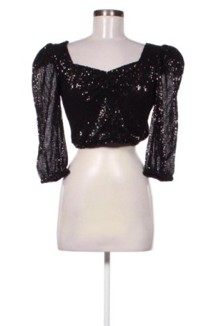 Дамска блуза NA-KD, Размер S, Цвят Черен, Цена 17,00 €