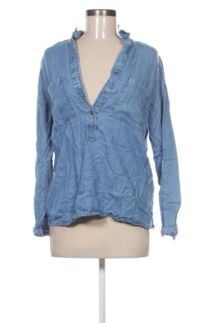 Damen Shirt Peckott, Größe M, Farbe Blau, Preis € 9,70