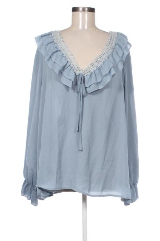 Női blúz SHEIN, Méret 4XL, Szín Kék, Ár 4 949 Ft