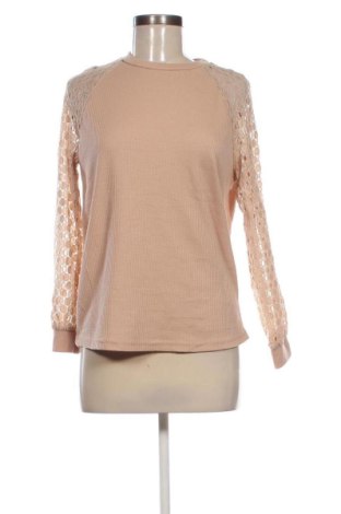 Γυναικεία μπλούζα SHEIN, Μέγεθος S, Χρώμα  Μπέζ, Τιμή 4,99 €