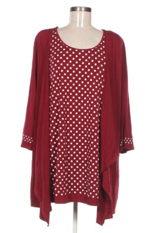 Dámska blúza Ulla Popken, Veľkosť XXL, Farba Červená, Cena  20,95 €