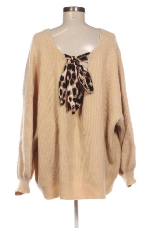 Γυναικεία μπλούζα Unbranded, Μέγεθος 5XL, Χρώμα  Μπέζ, Τιμή 6,99 €