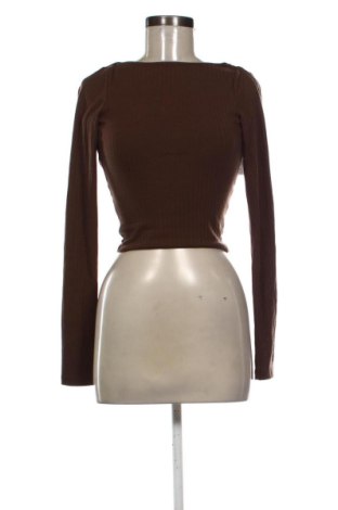 Дамска блуза NA-KD, Размер XS, Цвят Кафяв, Цена 17,89 €