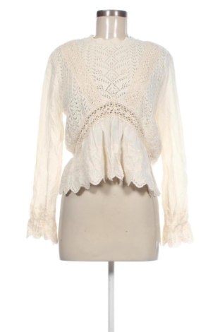 Bluză de femei Zara, Mărime L, Culoare Ecru, Preț 85,99 Lei