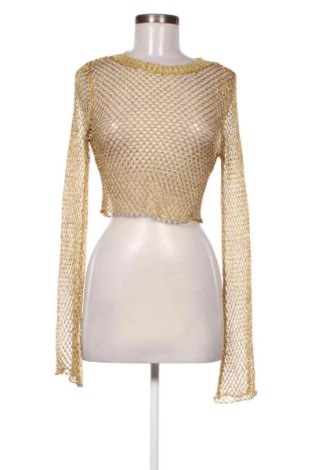 Дамска блуза Zara, Размер S, Цвят Златист, Цена 37,41 €