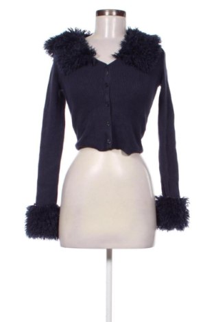 Дамска жилетка Bershka, Размер S, Цвят Син, Цена 15,00 €