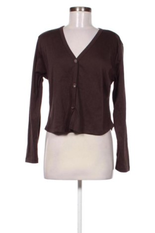 Damski kardigan Denim&Co., Rozmiar L, Kolor Brązowy, Cena 126,00 zł