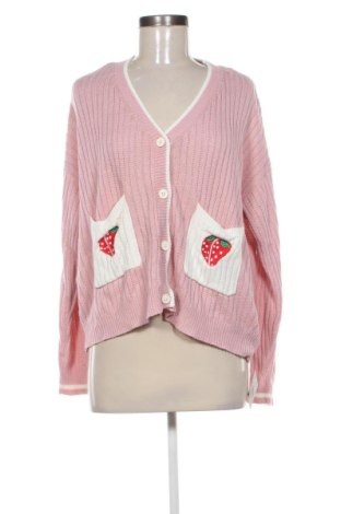 Damski kardigan Romwe, Rozmiar S, Kolor Różowy, Cena 79,15 zł