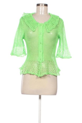 Damen Strickjacke Zara, Größe M, Farbe Grün, Preis 17,99 €