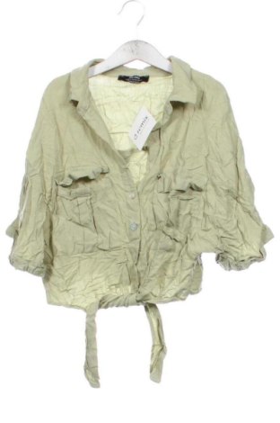 Damska koszula Bershka, Rozmiar XS, Kolor Zielony, Cena 67,99 zł