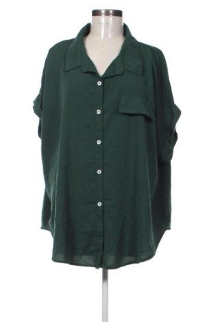 Γυναικείο πουκάμισο SHEIN, Μέγεθος 4XL, Χρώμα Πράσινο, Τιμή 15,99 €